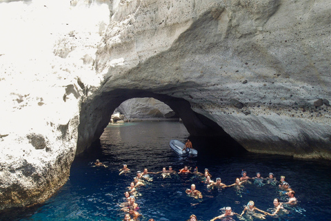 Adamas: Milos & Polyaigos Full-Day Sailboat Tour with Lunch Adamas: Milos and Polyaigos Full-Day Cruise with Lunch