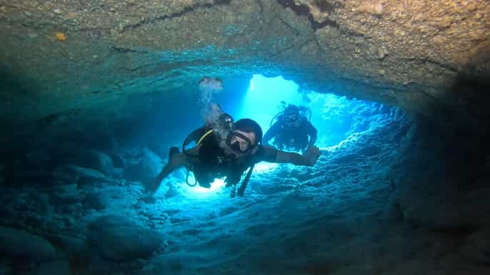 Cyprus: Cavo Greco Sea Caves Scuba Diving Experience