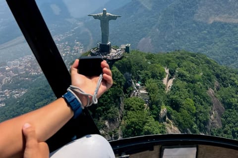 Rio de Janeiro + Christ the Redeemer Private Helicopter + Hotel Transport