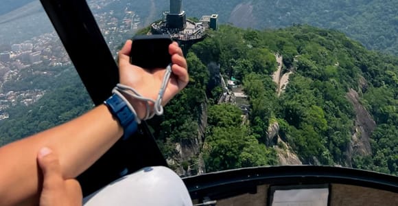 Rio de Janeiro + Christus, der Erlöser, privater Hubschrauber + Hoteltransfer