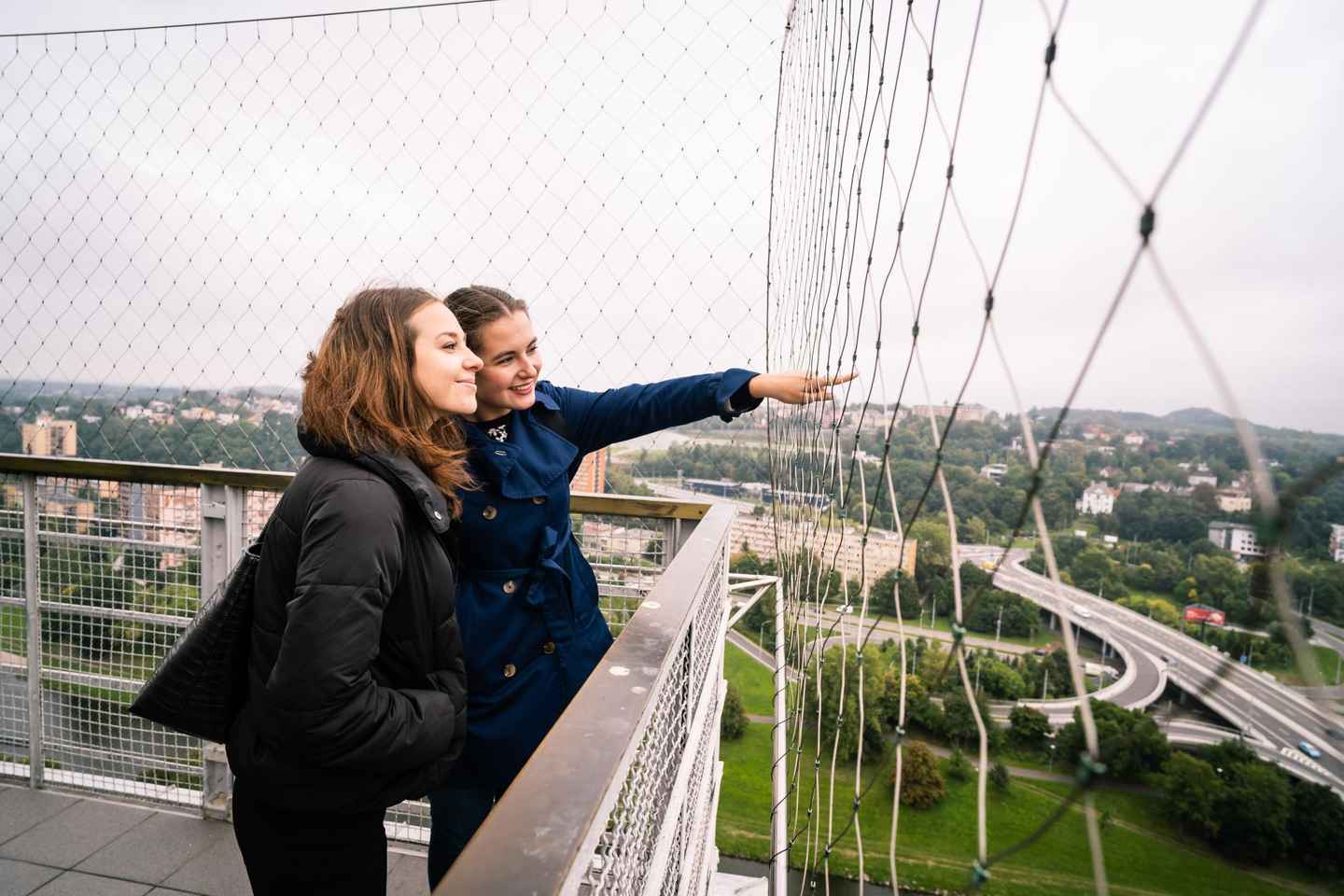Ostrava: Eingang zum Aussichtsturm des neuen Rathauses