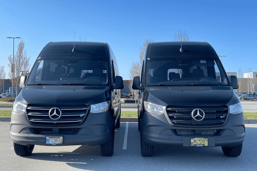 Vancouver Innenstadt (Kreuzfahrt) – Flughafen Seattle Sprinter Van. Foto: GetYourGuide