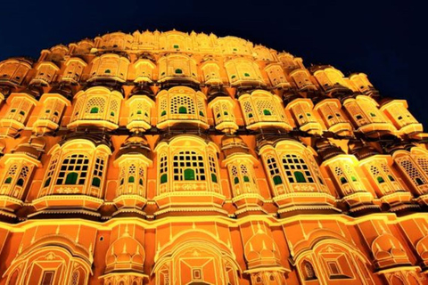 Jaipur: Light & Sound Show im Amber Fort mit Markt und Stadt.Jaipur: Licht- und Tonshow Tour mit Markt