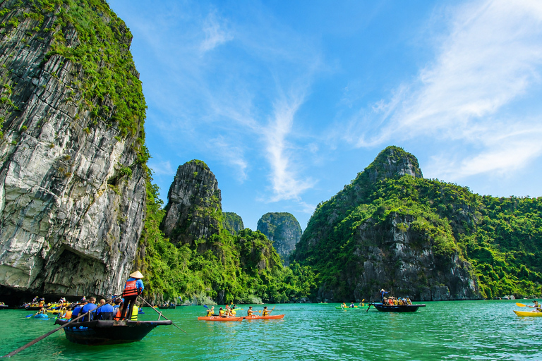 Hanoi: Ha Long Bay Scenic Day Cruise, Cave, Kayak & Titop Hanoi Pickup - Standard Cruise - Set Menu Lunch