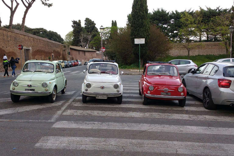 Rome: 3 heures Visite de la ville par Vintage Fiat 500