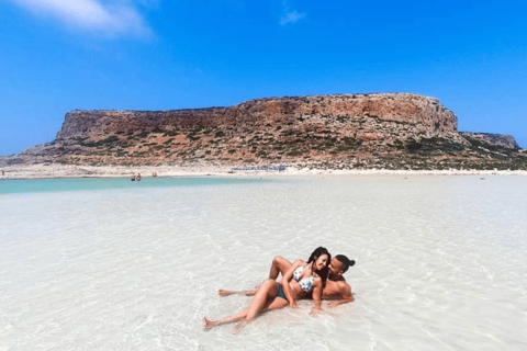 Chania Luxury Jeep Safaris: Balos Beach. A Lagoon For Bliss.3-seats Jeep/SUV