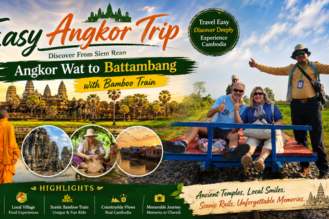 From Siem Reap: 3-Day Angkor Wat Sunrise & Battambang Tour
