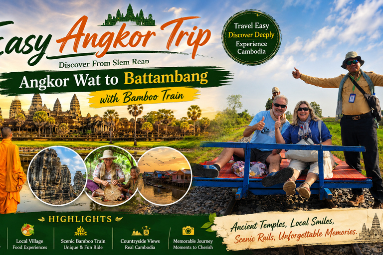 From Siem Reap: 3-Day Angkor Wat Sunrise & Battambang Tour