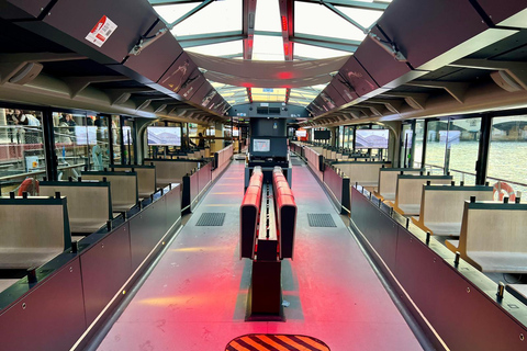 Paris: Day or Evening River Cruise with Musical Ambiance Paris: Evening River Cruise with Musical Ambiance & Postcard