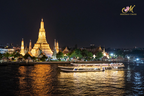 Bangkok: Chao Phraya Meridian Buffet Dinner Cruise & Music