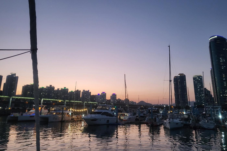 Visite nocturne de Busan : Yacht, montagne HwangnyeongsanGuide anglophone.