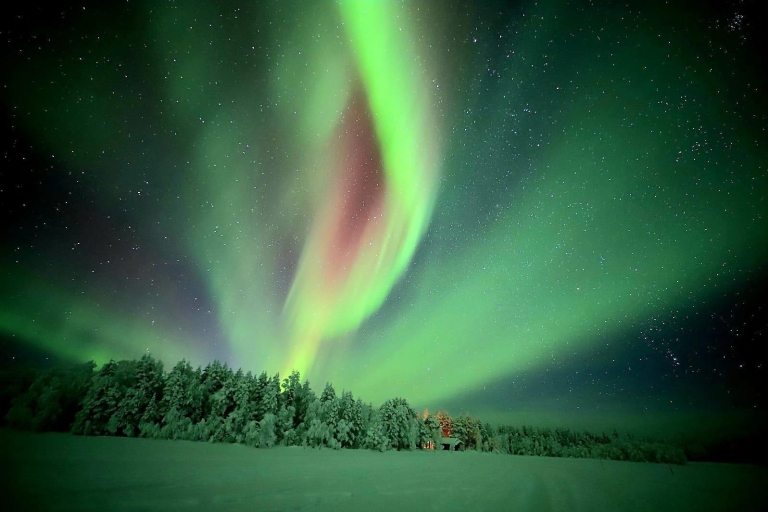 Caza de auroras boreales en SonkamuotkaCaza de auroras boreales Sonkamuotka