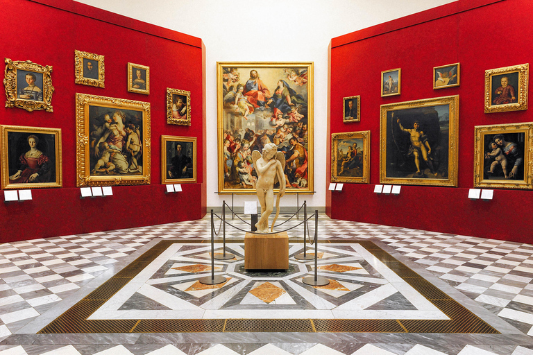 Firenze: Tour guidato degli Uffizi con biglietto d&#039;ingresso prioritarioTour guidato con biglietto a tempo della Galleria degli Uffizi in lingua tedesca