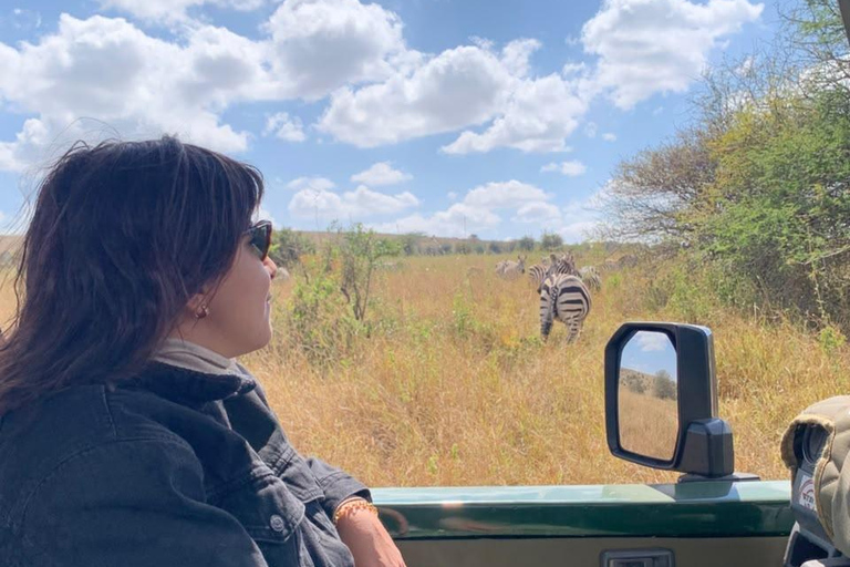Maasai Mara Day Game Trip in Open Sided 4x4 Safari Jeep