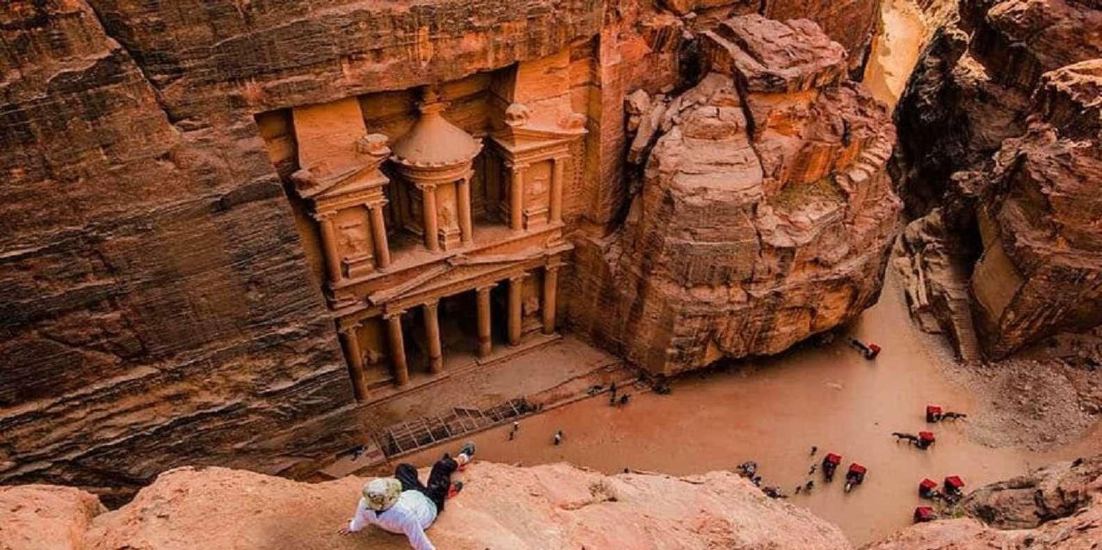 Von Amman aus: Petra, Wadi Rum & Totes Meer 2 Tage private Tour