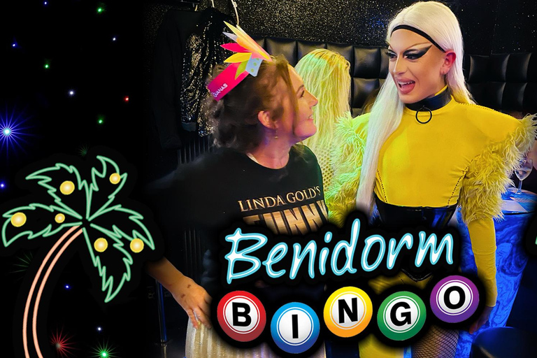 Manchester: FunnyBoyz Benidorm Bingo Cabaret Show Glass of Fizz & Seat