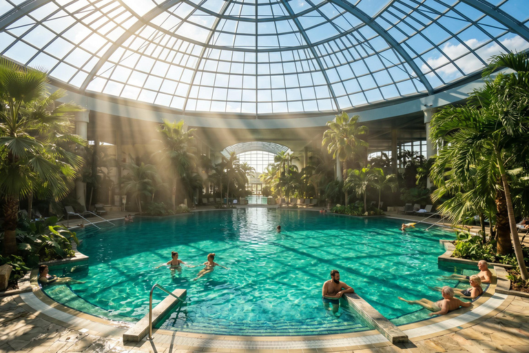 Therme Bucharest Tickets & Transfer - Palm, Galaxy, Elysium 12 hours Therme Bucharest Palm, Galaxy Access & Transfer
