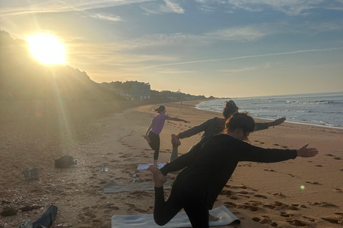 Albufeira: Sunrise Beach Yoga with an Instructor
