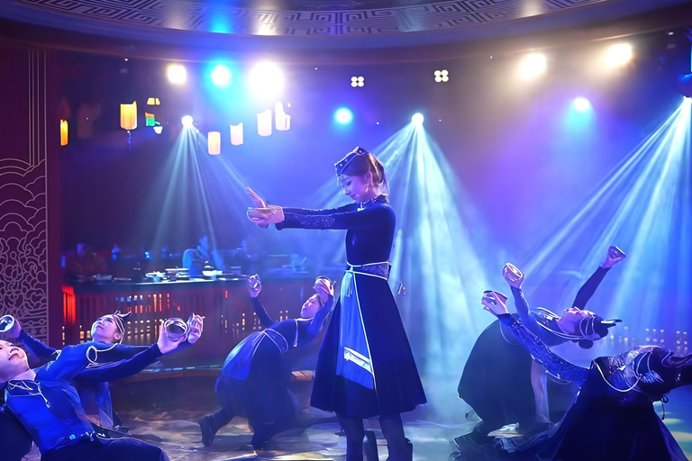 Shenyang: Manchu BanJin Feast with Live Performances Blue Seat（Regular）Meal+Costume+Makeup（ 2 days in advance）