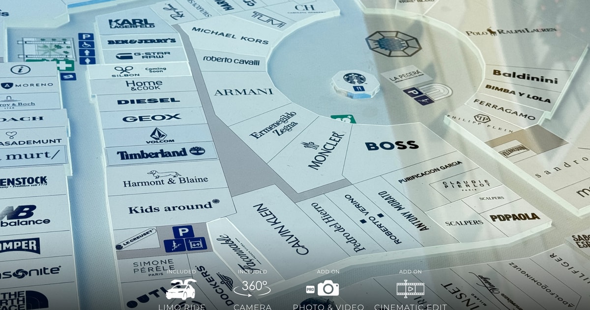 Designer Outlet Shopping + VIP Tesla X 360° City Tour | GetYourGuide