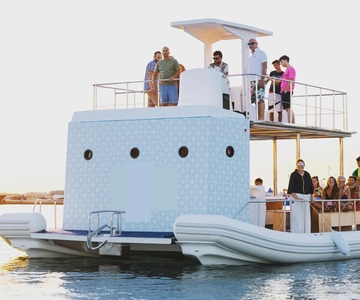 Giardini Naxos: Dolfijn Catamaran Zonsondergang Tour met Aperetif