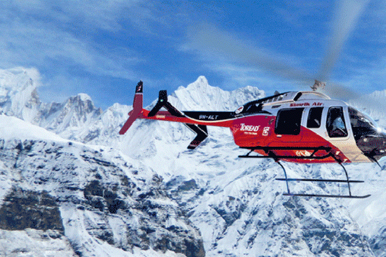 Katmandú: Excursión en helicóptero al Campo Base del Everest con desayunodefff