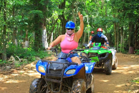 Atv , Zipline and cenote swim experience in the jungle!