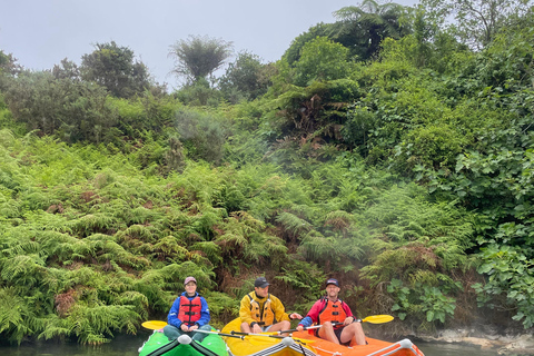 Rotorua: Hemlig plats kajakpaddling till naturliga varma källorOkere Falls: Hemlig plats för kajakpaddling och varma källor