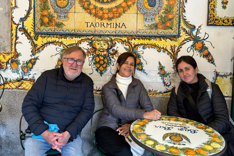 Taormina: Instagram tour with food, drink and sunset, Pick-Up from Catania