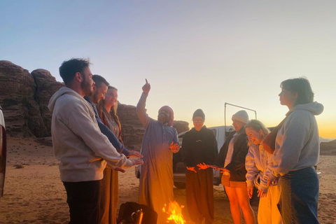 Wadi Rum:Half a Day Tour Jeep Safari Camel Rid Sandboarding Sunset Tour : Jeep _Caml Tour _Sandboarding