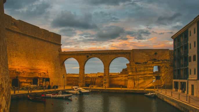 Birgu: Fort St. Angelo E-ticket with Audio Tour