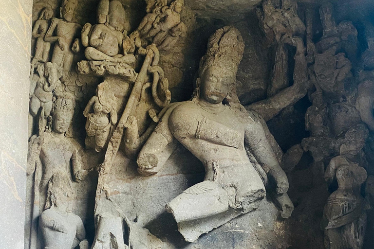 Mumbai : visite guidée d&#039;une demi-journée des grottes d&#039;Elephanta avec trajet en ferry