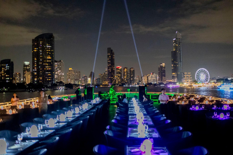 Bangkok: Crociera con cena a buffet Opulence e spettacolo di danza