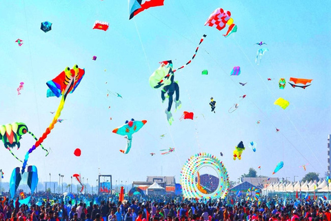 Jaipur: Festival de cometas Makar Sankranti con una familia local