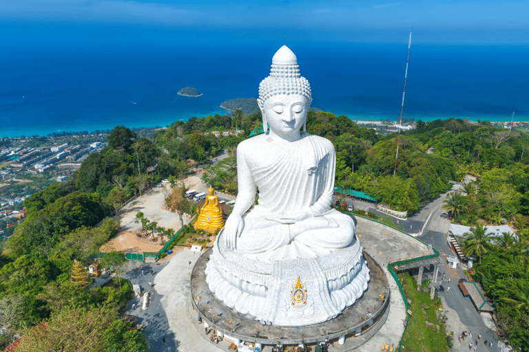 Phuket: Wielki Budda, Wat Chalong i wycieczka z przewodnikiem po mieścieWielki Budda, Wat Chalong i poranne zwiedzanie miasta