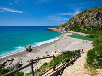Rethymno: Preveli Palms, Damnioni Beach & Plakias Villlage