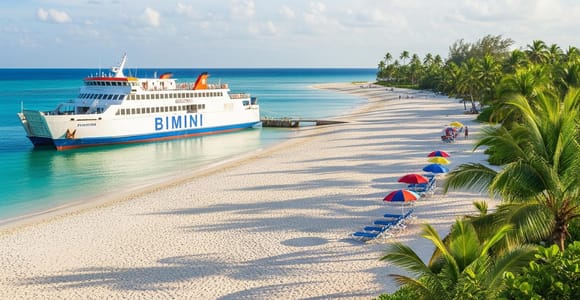 Von Miami: Tagesausflug mit der Fähre nach Bimini oder Grand Bahama