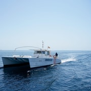 Calpe: Motor catamaran with a swim stop and optional lunch