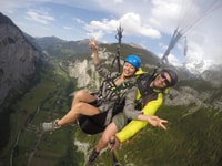 Mürren, Paragliding over Lauterbrunnen Cliffs and Waterfalls - Housity