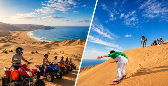 Agadir: Beach & Desert Quad Biking, Sandboarding & Tea