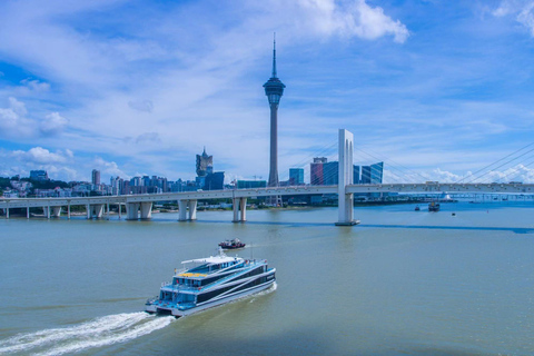 Zhuhai: Hong Kong-Zhuhai-Macao Bridge & Macau Island Cruise Hong Kong-Zhuhai-Macao Bridge Sea Tour (Night Cruise)