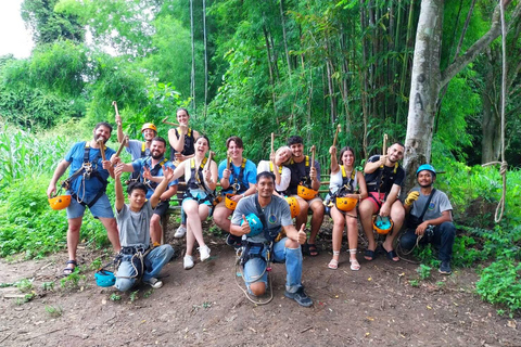 Pai: Aventura de tirolina en la selva con 16 plataformasRecorrido compartido con traslados al hotel