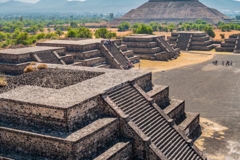 Teotihuacan i bazylika Guadalupe z mezcalem