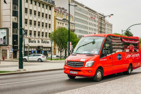 Lisbonne : visite en bus à arrêts multiples2 lignes et bateau (48 h)