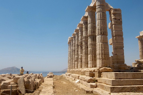 Semi-Private Cape Sounion Sunset Tour with Dinner Stop