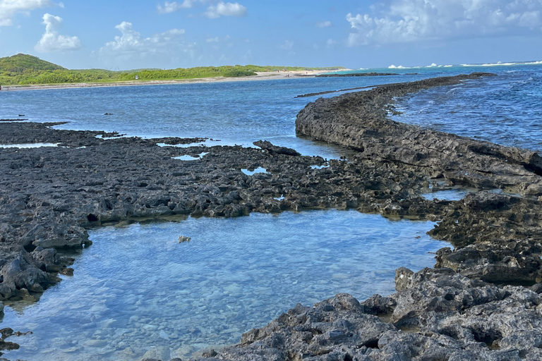 Saint-François tour: Donut BBQ Boat swim, Pointe des Châteaux Saint-François Tour: Donut BBQ Boat Swim, Pointe des Châteaux
