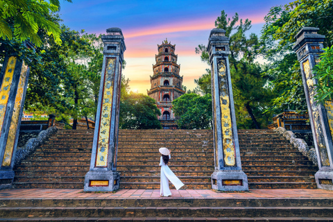 Hue: Half-Day Tour with Optional Dragon Boat Perfume River Citadel & Pagoda Small Group