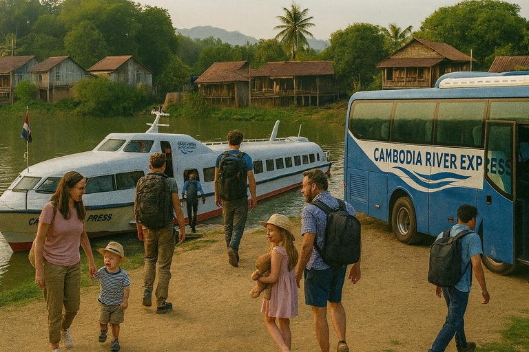 Phnom Penh to Siem Reap: Scenic Express Boat & Bus Journey Phnom Penh to Siem Reap, via Kampong Leng