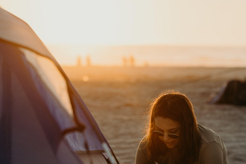 From Baku: Bilgah Beach Overnight Camping Trip with BBQ
