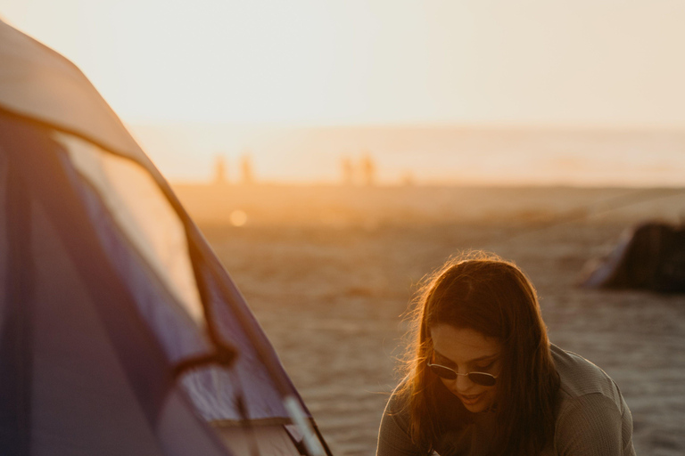 From Baku: Bilgah Beach Overnight Camping Trip with BBQ